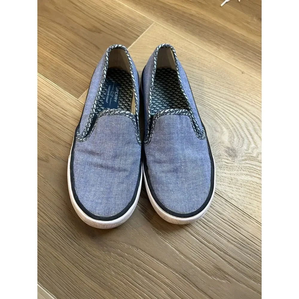 Sperry vineyard Vines Blue Slip On Shoes  SIZE 13